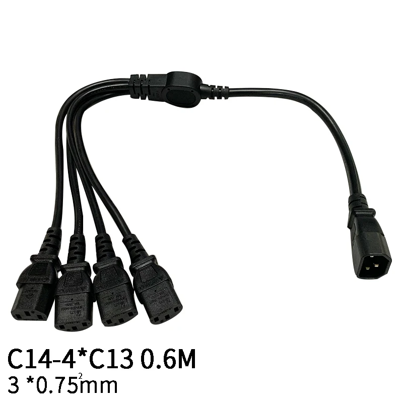 0 6 м 3*0 75 мм квадратная фотосессия * C13 IEC320 C14 штепсельная вилка к женскому Y