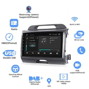 

Car Mp4 Player 9 Inch Android 8.1 Car Multimedia Player for Kia for Lion 2010-2016 Video Audio Player Gps Support