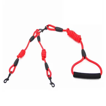 

2 In 1 Outdoor Soft Handle Pet Leash Training Collar Nylon Ropes No For Dog Cat Traction Dual Heads Walking Running