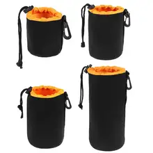 Case Pouch-Bag Padded Camera-Lens Sony Waterproof Neoprene Canon Protector Soft for Drawstring