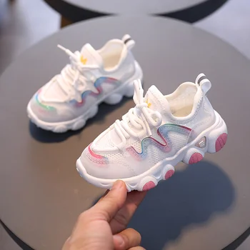 

2020 Autumn Children Shoes Boys Girls Sport Shoes Breathable Infant Shoes Sneakers Soft Bottom Non-slip Casual Kids Shoes