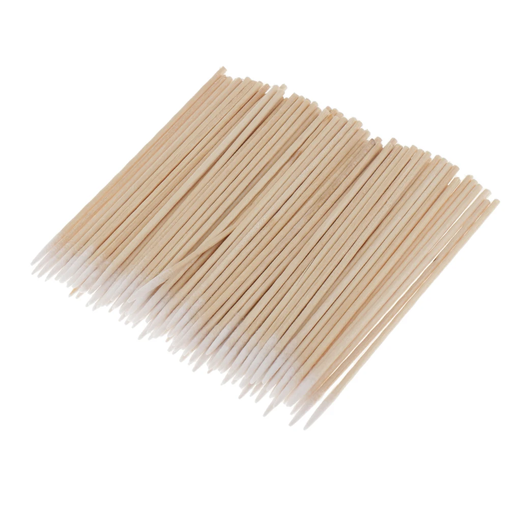 100Pcs 7cm Microblading Super Fine Micro Brushes Cotton Swabs Lint Free Tattoo Permanent Makeup Cotton Buds Supplies