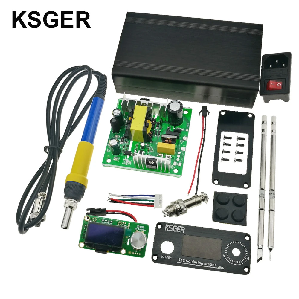 Ksger T12 Soldering Iron Station Stm32 V2.1s Oled Diy Kits Solder Iron