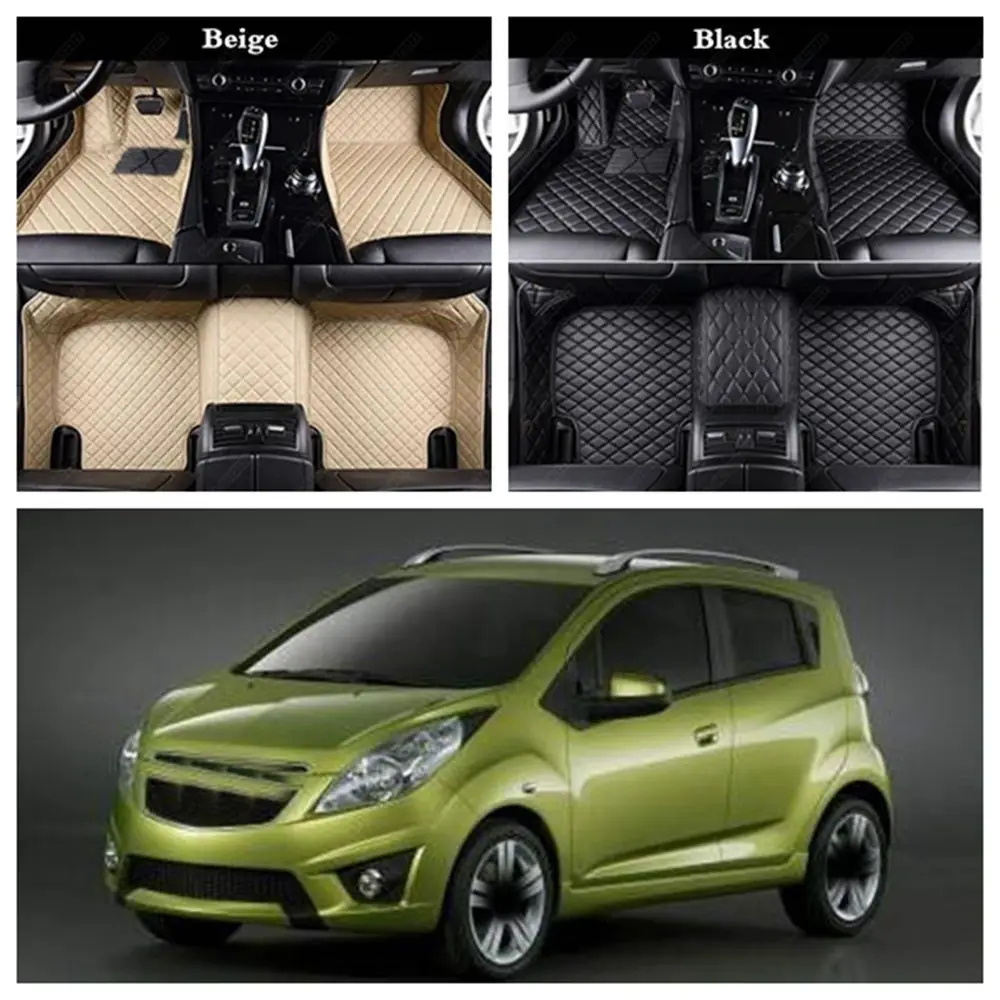 Кожаные автомобильные коврики для Chevrolet Camaro Epica Cavalier Sonic Cruze Malibu Sail Spark на заказ