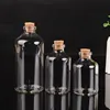 8pcs 12ml 15ml 20ml 22ml 25ml 30ml 50ml 70ml 110ml Glass Bottles with Cork Stopper Empty Spice Bottles Jars Gift Crafts Vials 6