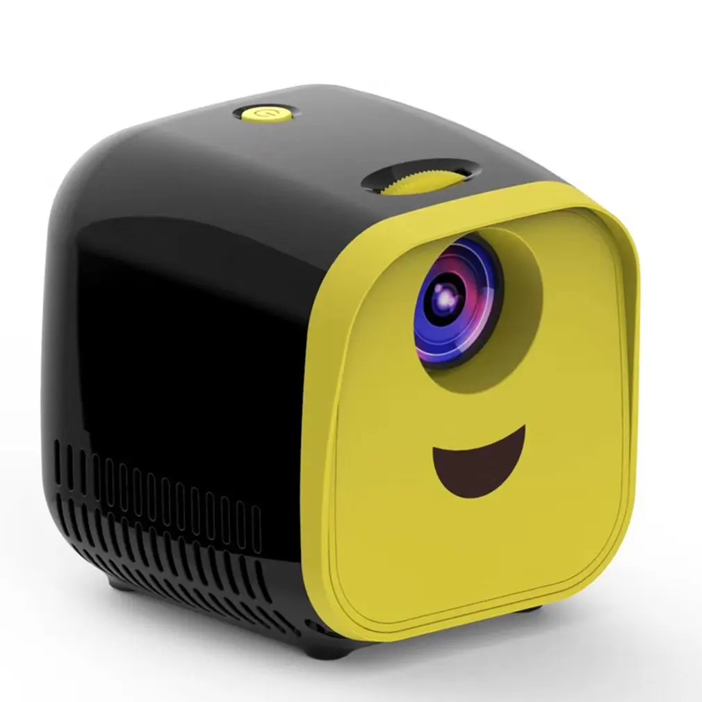 

L1 New Mini Projector WIFI USB Children Portable Projector Support Full HD 1080P Mini Early Education Projector Black version