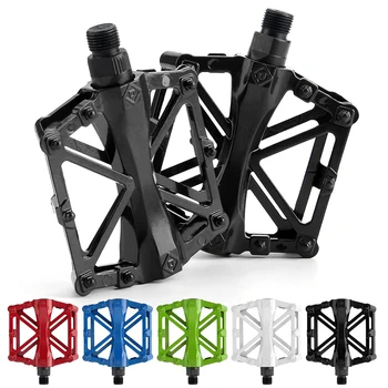 

Free shipping Ultra-light Bike Bicycle Pedals Aluminum Alloy 4 Colors Big Foot Road Bike Bearing Pedals Bicycle Bike Parts
