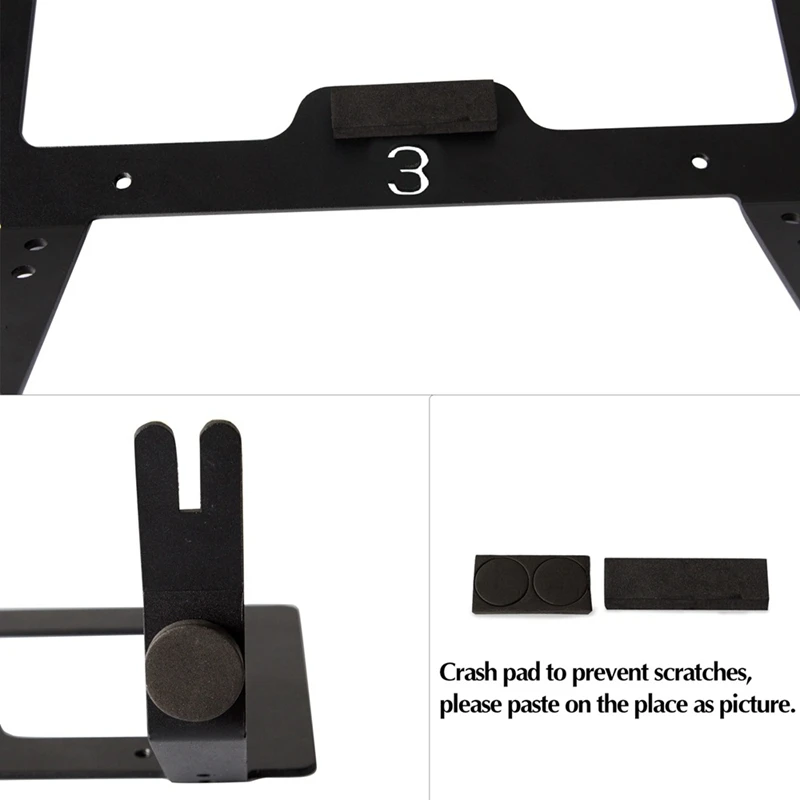 Stand NO-Drill, Non-Porous, NO-Adhesive Front License Plate Mounting for Tesla Model 3 Front License Plate Mount Slipstream Lice