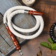 1 м Синтетическая кожа кальян шланг трубка для кальяна Sisha деревянный кончик рта Waterpijp Cachimba Nargile Tuyau Chicha Narguile аксессуары