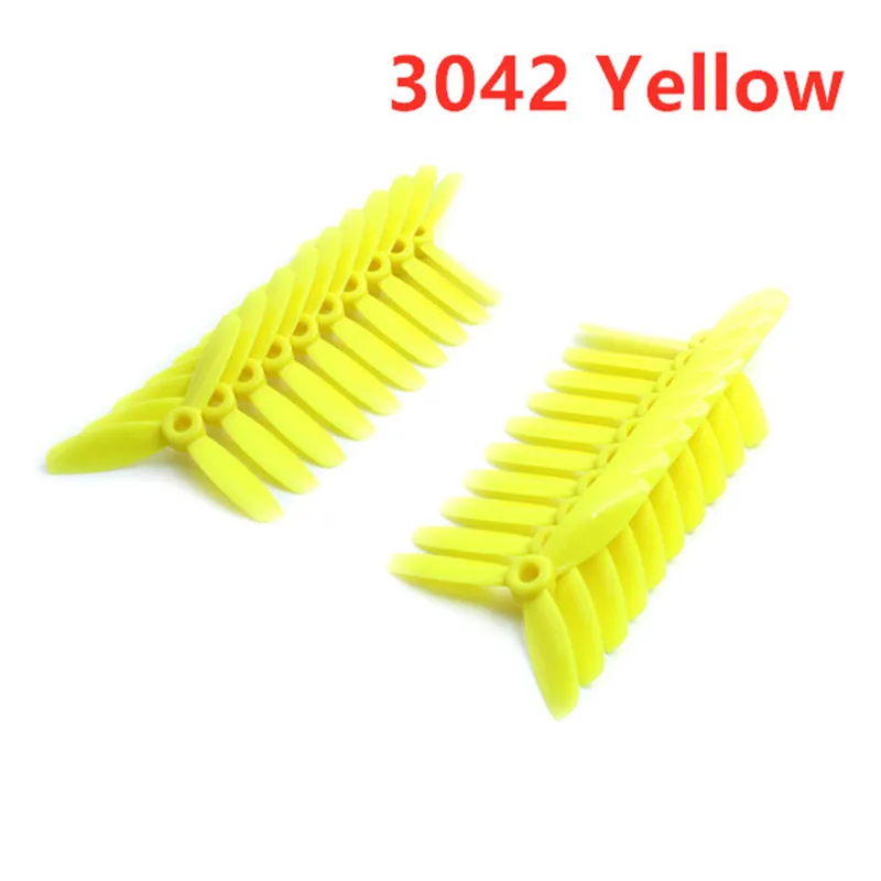 10 пар GEPRC 5040 V2/3042 5 дюймов/3x4,2 дюймов CW CCW 3 Лопасти пропеллеры для модели радиоуправляемых квадрокоптеров игрушки Запасные части DIY Accs - Цвет: 3042 Yellow