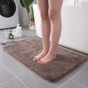

Soft Bathroom Rug and Mat Non-slip Bath Mats Washable Rectangle Bathmat Floor Rug Mats Soft Microfiber Home Door Rug Carpet Mat