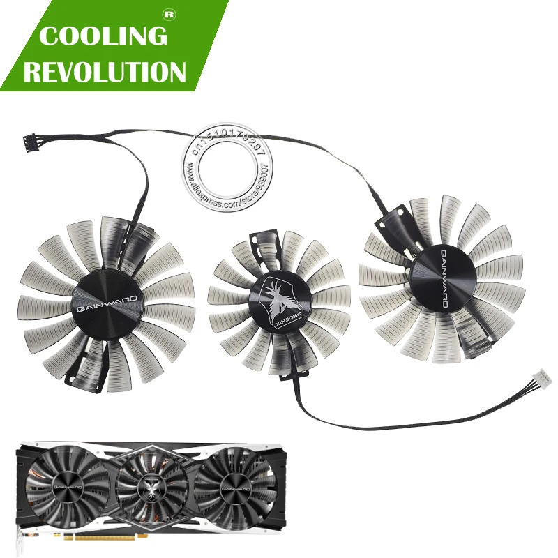 FD9015U12S DC12V 0.55AMP FD8015H12S 0.32AMP 4Pin графика вентилятор для GAINWARD RTX2080Ti Феникс GS | Компьютеры