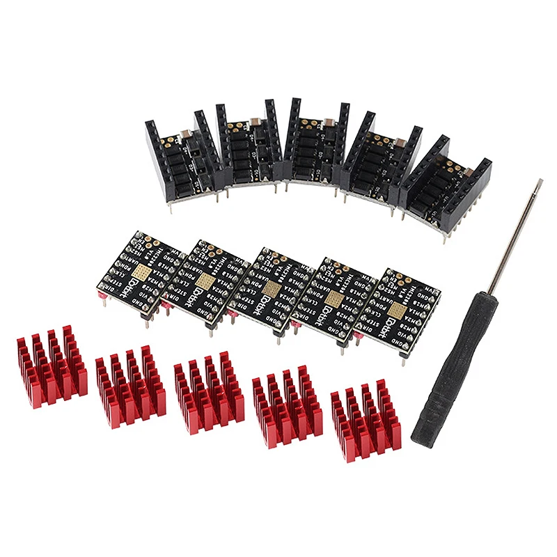 

3D Printer TMC2208 Stepper Motor Driver + Inline Stripper x5PCS 256 Subdivision