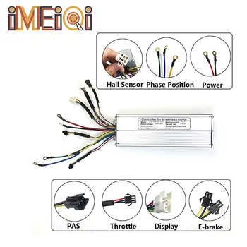 

IMEIQI Electric Bicycle Accessories 56-90V Kunteng 50A Standard Square Wave Controller for 3000W Motor SM Connector E-bike.