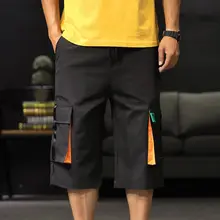 ins летние мужские повседневные шорты, брюки мужские s хип-хоп рэп мужские брюки для уличного мальчика классические прямые дышащие свободные короткие брюки