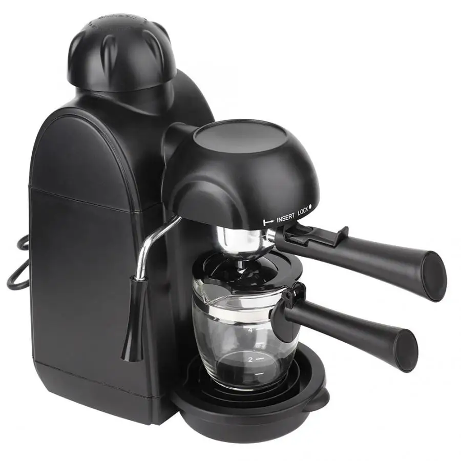 

Premium Espresso & Cappuccino Maker PEM350 Black Coffee Machine Coffee Maker for Household EU Plug 220-240V