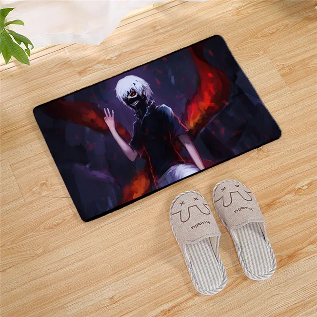 14 Коврик у двери из мультфильма «Токийский Гуль», кухонный ковер, гостиная, прихожая, вход в ванную комнату, нескользящий коврик для пола, домашний декор - Цвет: 14