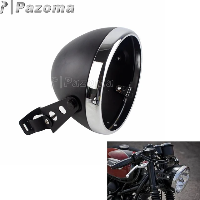 Universal Motorrad 7 Runde Scheinwerfer Scheinwerfer Gehäuse Halterung Front  Licht Shell Abdeckung Für Harley Cafe Racer Chopper - AliExpress