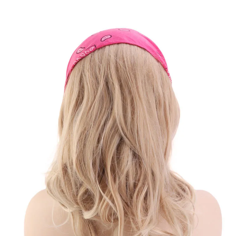 Богемный стиль резинки для волос для девочек тюрбан из хлопка рок крутая Женская Мужская бандана эластичная повязка на голову аксессуары для волос