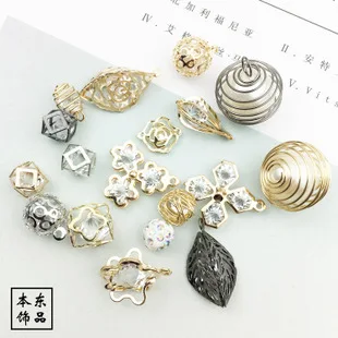 Headdress DIY Accessory Claw Chain Circle Disk Diamond Buckle Bow Handmade DIY Hair Accessories Material DIY Jewelry Accessories