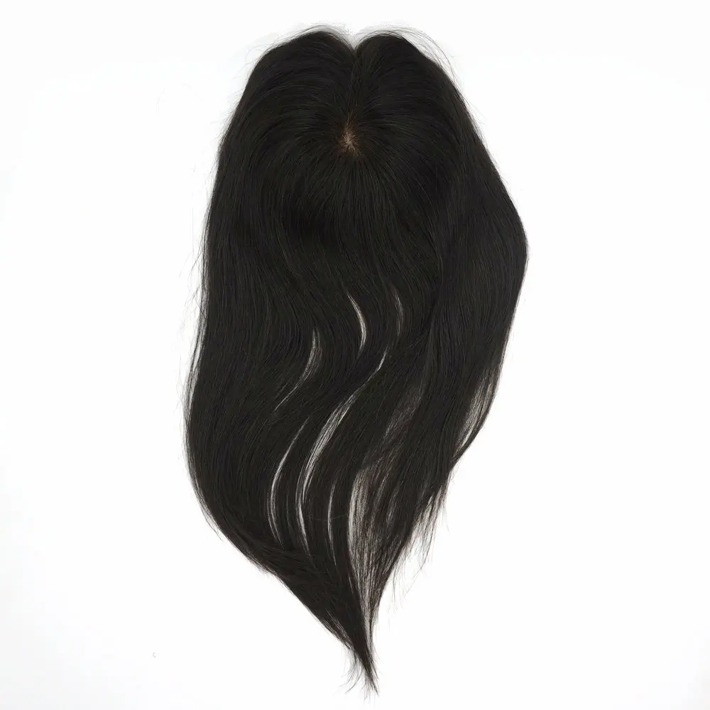 Hstonir женские волосы шелковая система 6x7 основа человеческие волосы топперы для женщин Postiche Naturel европейские волосы remy с клипсами TP30 - Парик Цвет: 1B #