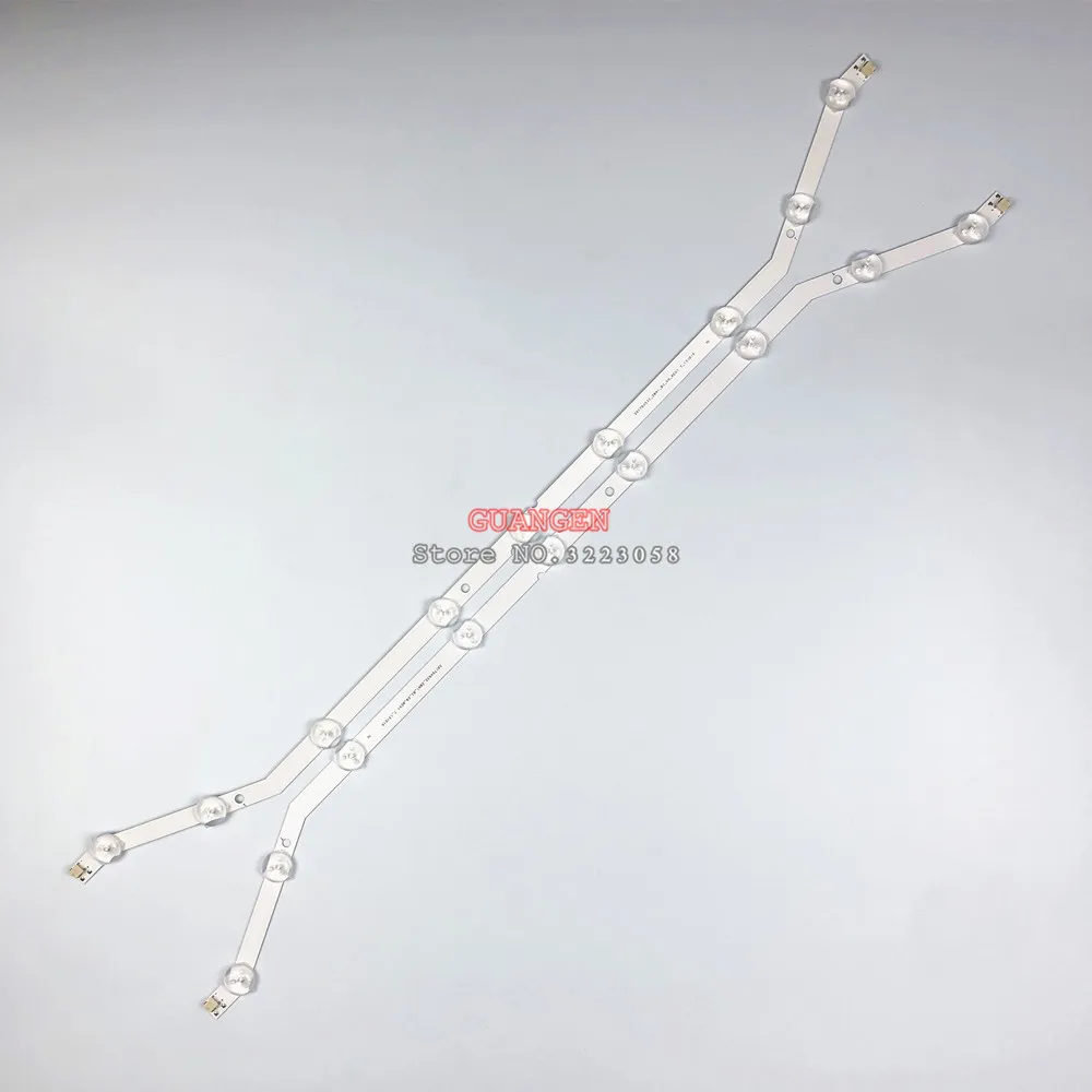2 предмета, 9 светодиодный 585 мм 3V светодиодный полосы для samsung 32 дюйма CY-DH032AGE1VH DF320AGH-R1 DF320AGH-R3 LM41-00001R D3GE-320SM0-R2 BN64-YYC09