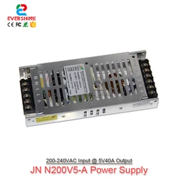 Fonte de alimentação g energy para display led, 5v, 40a, 220 w, 30mm de espessura e 200v ac