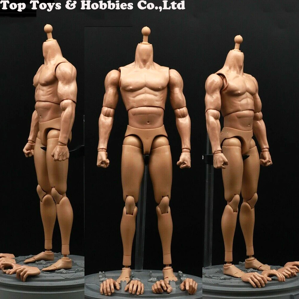 1/6 кожа цвет мышцы Мужской тела FigureHaoxuantoys 1/6 мужской Солдат фигура мышцы тела модель F 12 ''HT голова лепить игрушки