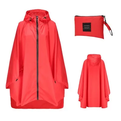 Дождевик для женщин и мужчин водонепроницаемый рюкзак, дождевик на открытом воздухе для пешего туризма Дождевик Пончо Куртка Плащ capa de chuva Chubasqueros - Цвет: red