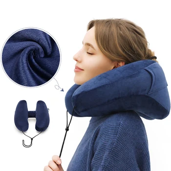 

1PC New 4 Colors Portable H Travel Pillow Ultralight Air Inflatable Pillow Outdoor CampingTravel Soft Pillow Russian Warehouse