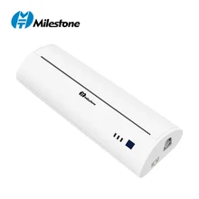 

Milestone A4 Portable Bluetooth thermal Printer Built-in Battery Support PDF Documents photos Mobile Phone PC USB No Ink