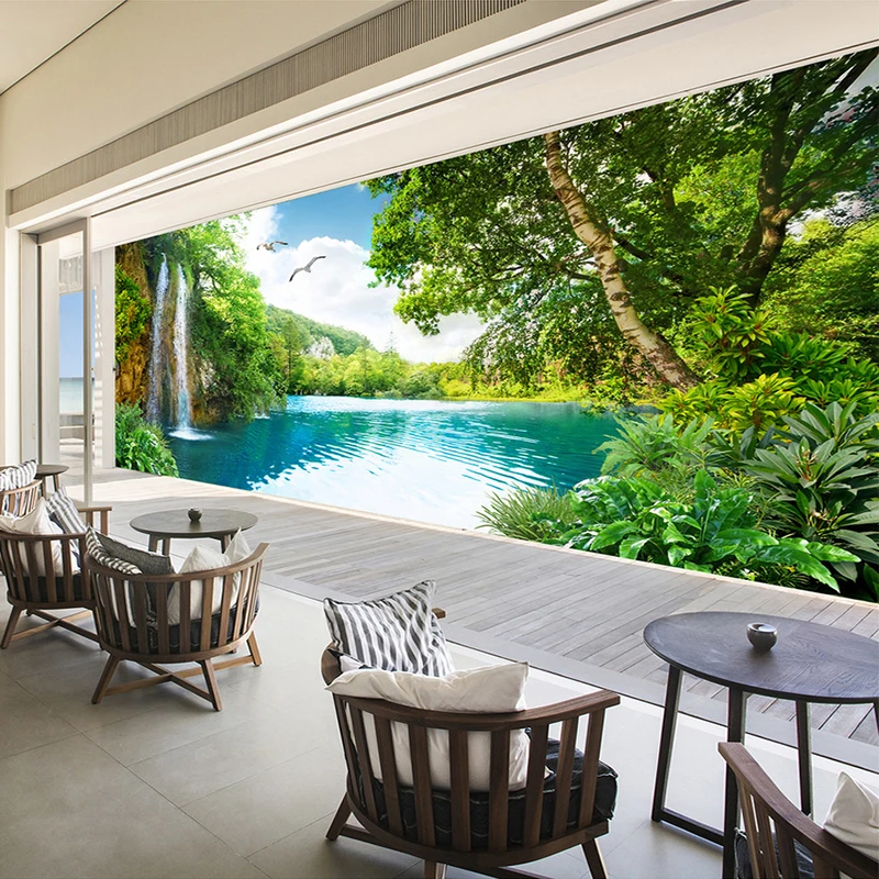 Custom-3D-Wall-Mural-Wallpaper-Home-Decor-Green-Mountain-Waterfall-Nature-Landscape-3D-Photo-Wall-Paper (4)