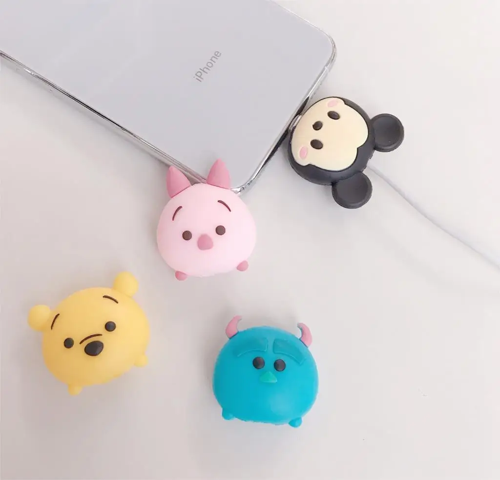 

Cardcaptor Sakura Bear Pattern Cable Protector Data Line Cord Cable Winder Cover For iPhone USB Charging Cable Protective Case