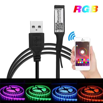 

LED Dimmer Controller USB Bluetooth RGB Controller Home Decor Adjustable 5050 Universal LED Controller Remote 3528 Smart