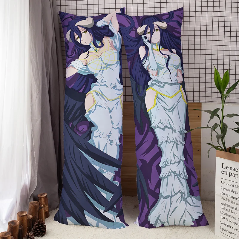 Prints Overlord Wedding Albedo Anime Hugging Body Pillow Cover Case