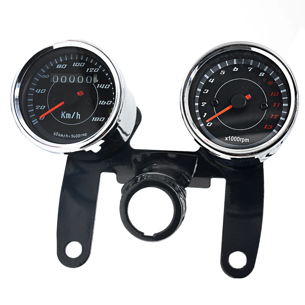 2-в-1 мотоцикл одометр спидометр Скорость ometer Тахометр Скорость метр 12V для Harley Инструмент мотоцикла