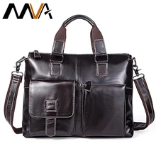 MVA кожаная сумка для ноутбука 14 inch натуральная кожа сумки на плечо Бизнес Портфели Сумки тотализаторов работать плечевая сумка для документов мужские портфели из натуральной кожи портфель мужской
