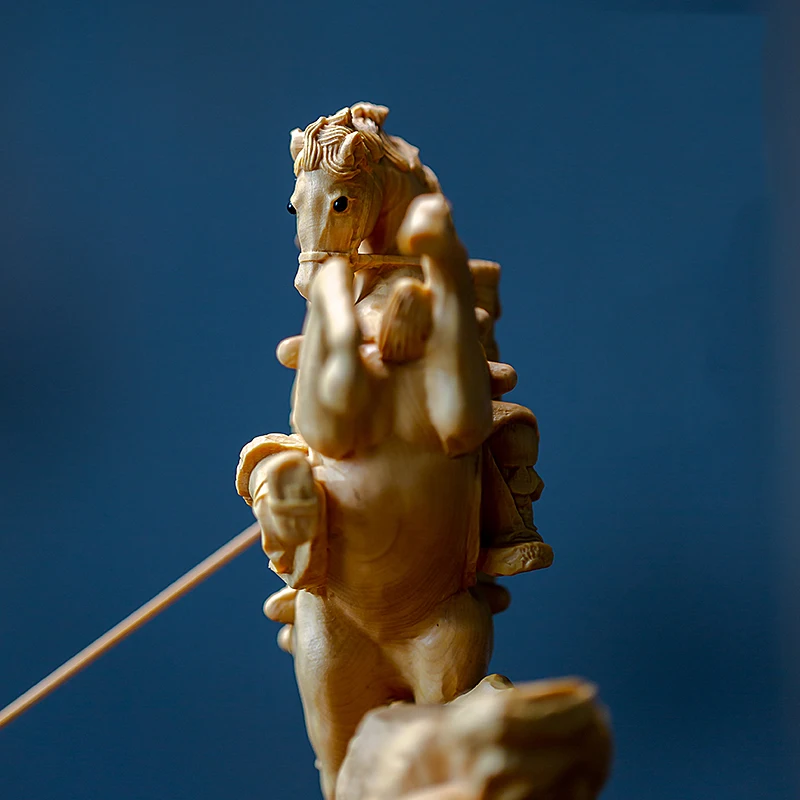 Деревянная статуя размером 14 см искусственное богатство Бог счастливая поездка