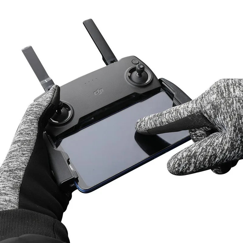 Перчатки для сенсорного экрана зимние теплые для dji mavic mini / pro 1 / air / spark / mavic 2 pro zoom drone с дистанционным управлением - изображение