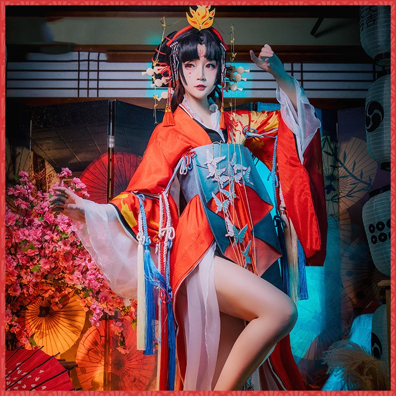 Косплей Костюм для Хэллоуина из игры Onmyoji Shiranui DianZang Skin diebush aohua роскошное