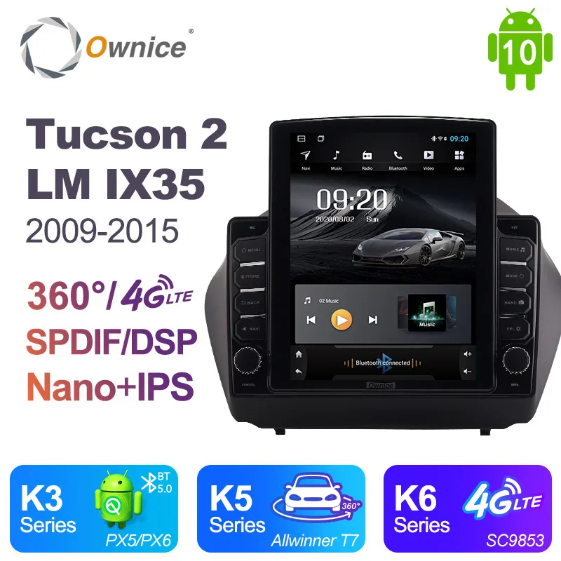 Автомагнитола Ownice на Android 10 0 для Hyundai Tucson 2 LM IX35 2009-2015 GPS автомобильная аудиосистема