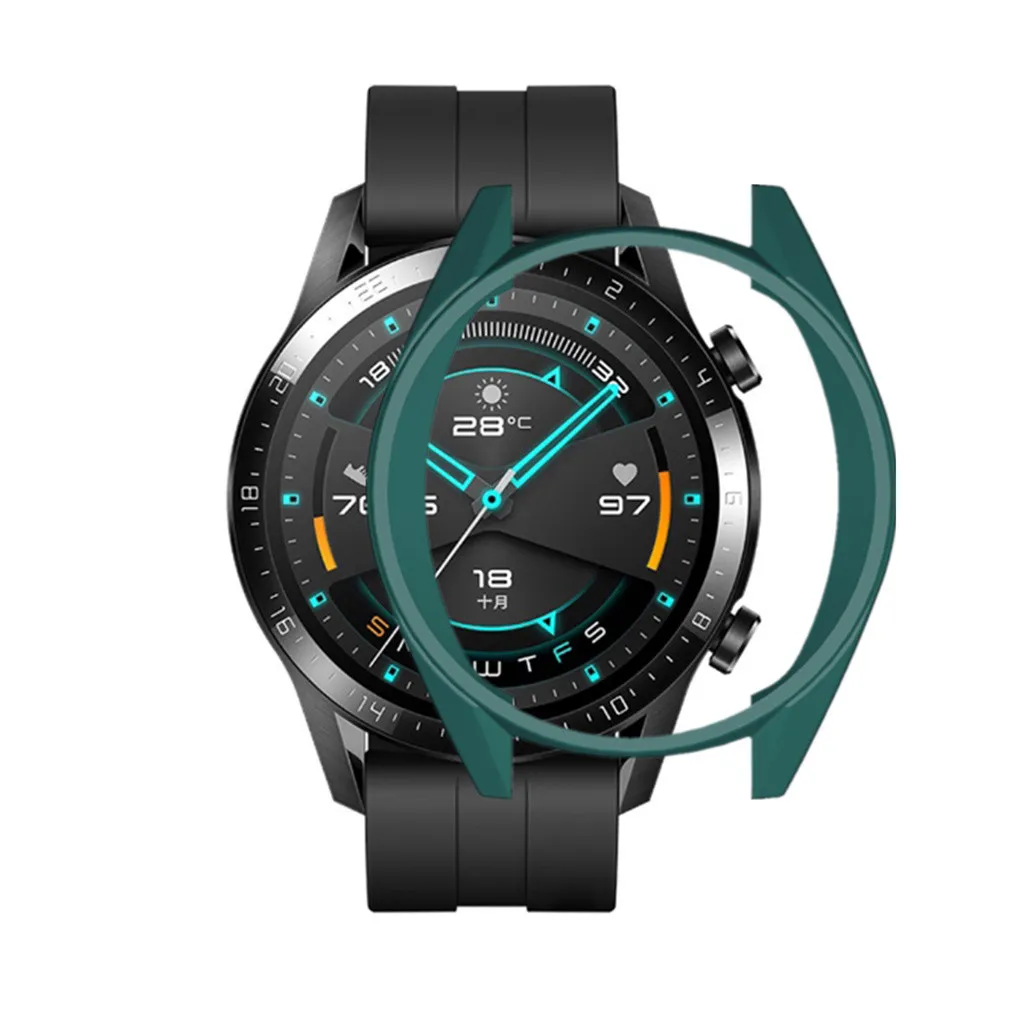 CARPRIE TPU Защитный чехол для huawei Watch GT2 46 мм протектор для часов чехол Замена Спорт Смарт Wacth Защитный чехол оболочка - Цвет: GN