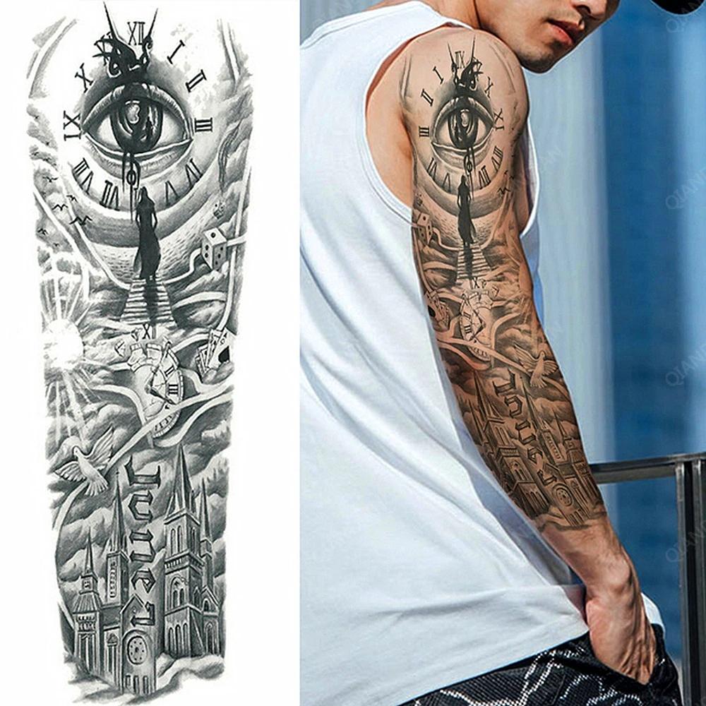 Hipster Sleeve Tattoos Men