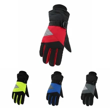 Мужские женские лыжные перчатки для сноуборда Сверхлегкие Водонепроницаемые зимние теплые Мотоцикл, снегоход перчатки ветрозащитные перчатки для верховой езды