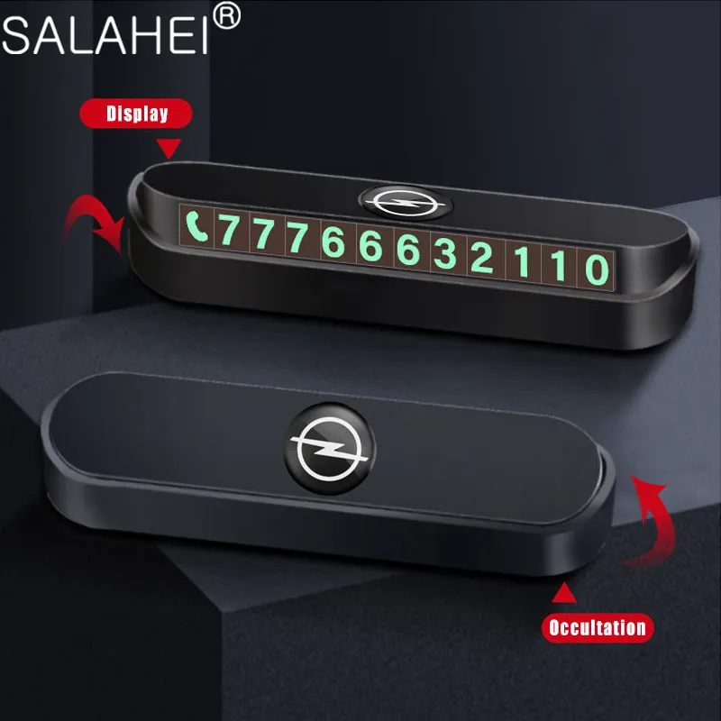 Карточка с телефоном для временной парковки номерная карта Opel Astra H G J Corsa Vectra C D