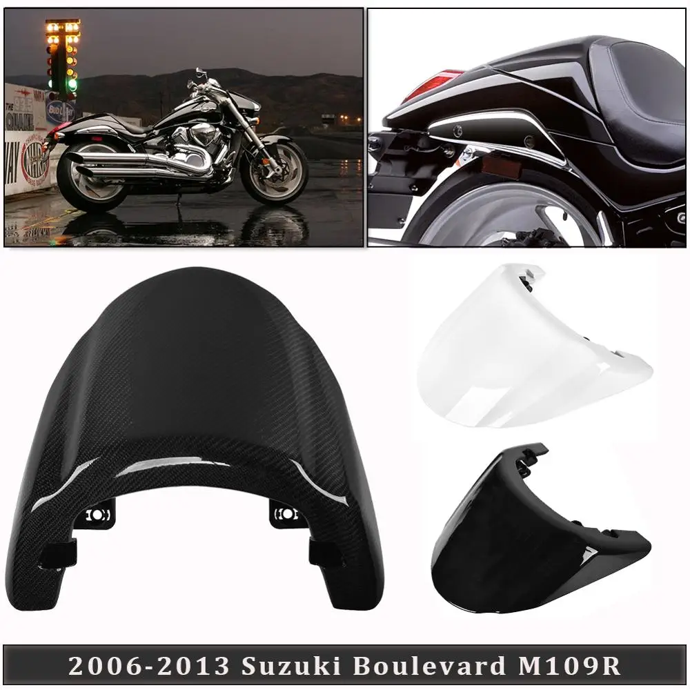 Мотоцикл Запчасти сиденья для Suzuki бульвар M109R сзади пассажирских жесткий чехол для сиденья 2006 2007 2008 2009 2010 2011 2012 2013