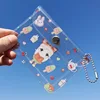 Sharkbang Kawai Transparent Cartoon Portable ID Credit Bank Bus Card Key Holder Cute Card Protective Case School Stationery 4