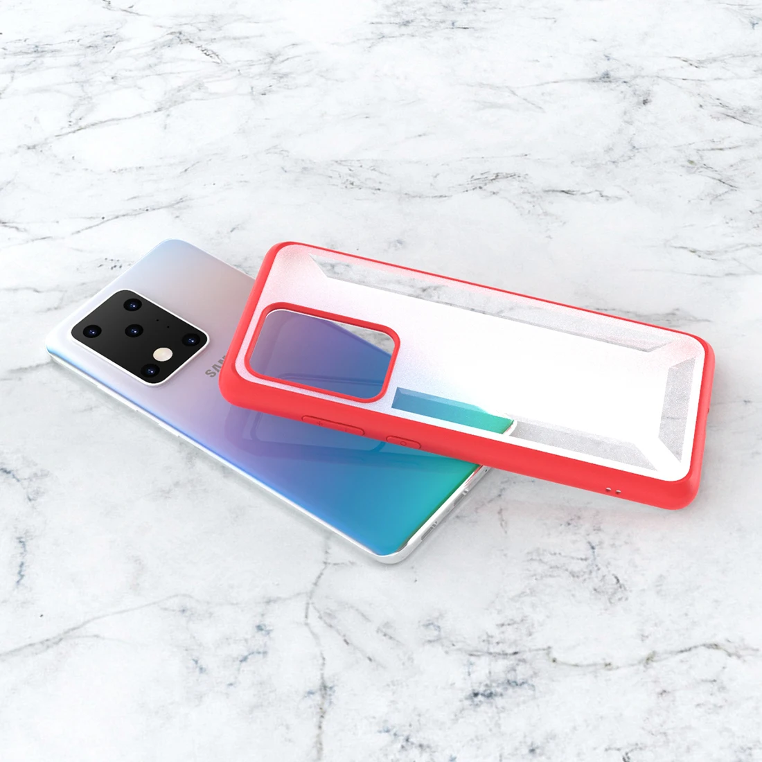 For Samsung Galaxy S20 Ultra Plus Back Case TPU + PC Shockproof Anti-scratch Phone Protective Shell Bag Fundas Fast delivery |