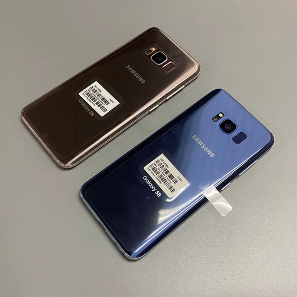 Original Samsung Galaxy S8 G950F G950F G950U 4G LTE Octa core 4GB RAM 64GB ROM 5.8" 12MP Fingerprint Android Mobile cell phone giffgaff refurbished phones