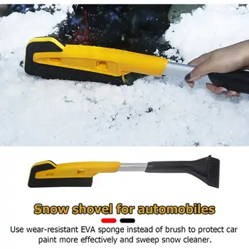 

Durable Detachable 2 in 1 Car Windshield EVA Snow Brush Ice Scraper Multifunctional Winter Auto Windscreen Snow Removal Tools